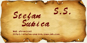 Stefan Šupica vizit kartica